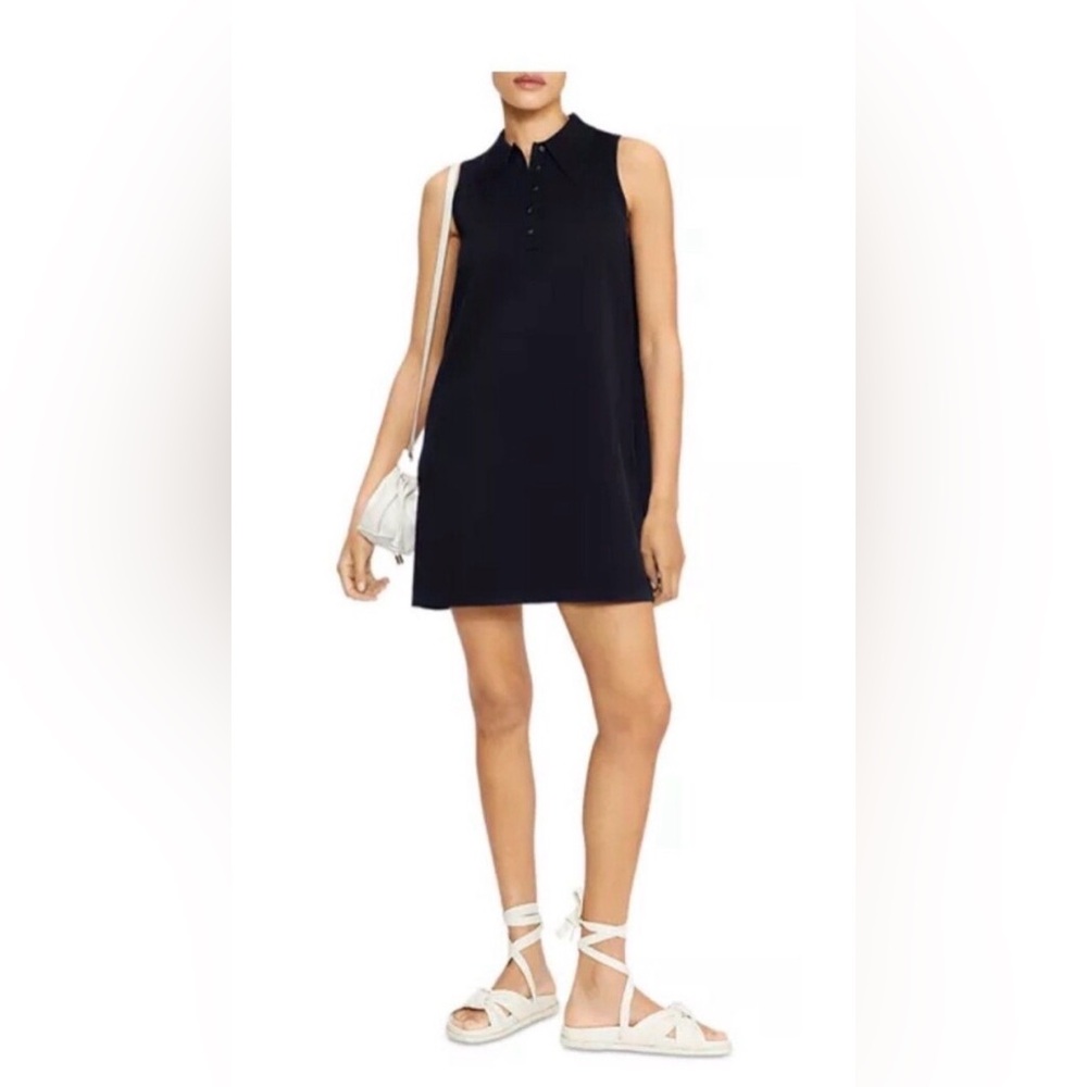 Ted Baker sleeveless navy polo dress